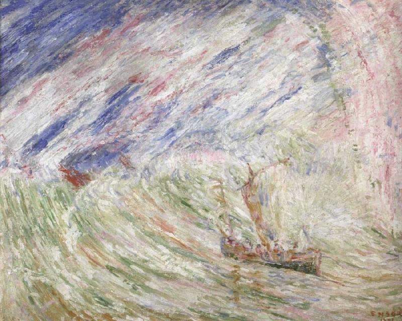 James Ensor Christ Calming the Storm